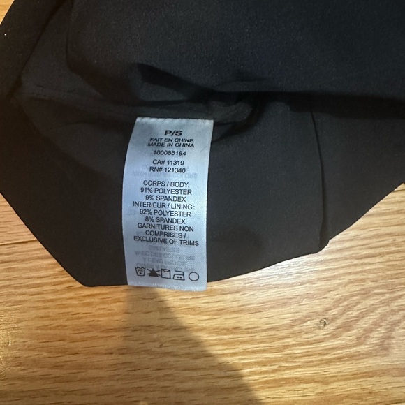 Tube Top Strapless Bare Fitted Jet Black Women’s Small US Dynamite - Picture 10 of 11